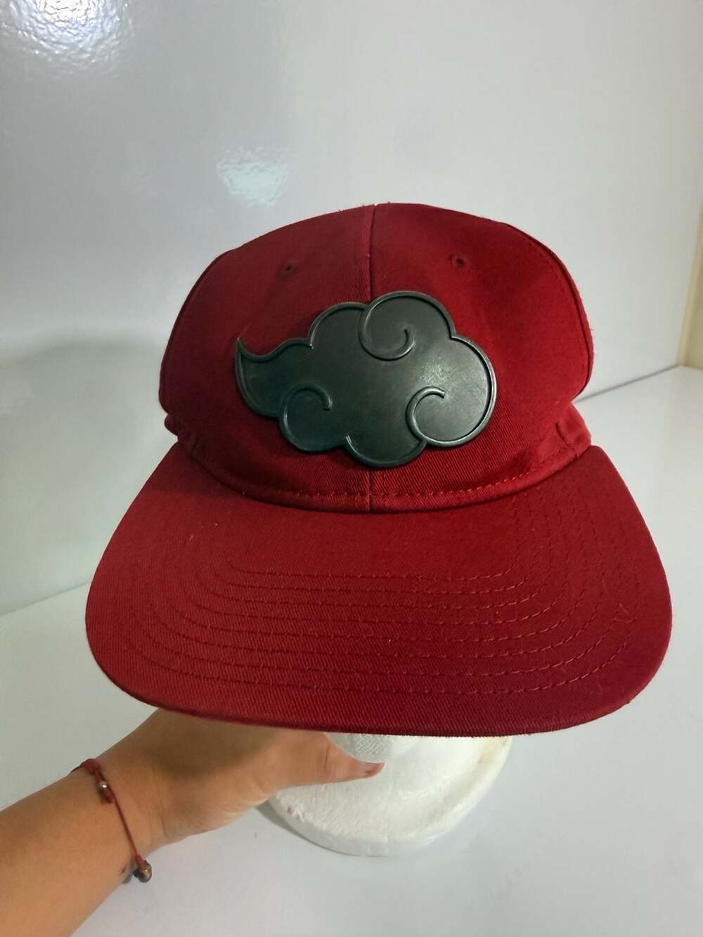 Naruto Shippuden Akatsuki Cloud Metal Adjustable Snapback Hat